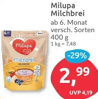 Budni Milupa Milchbrei 400 g Angebot