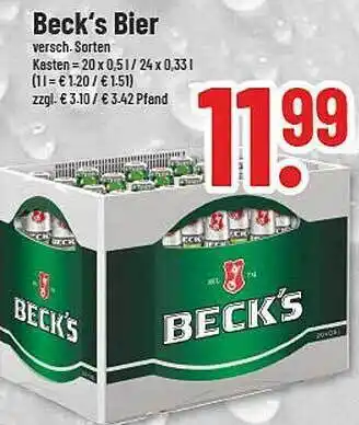 trinkgut Beck's bier Angebot