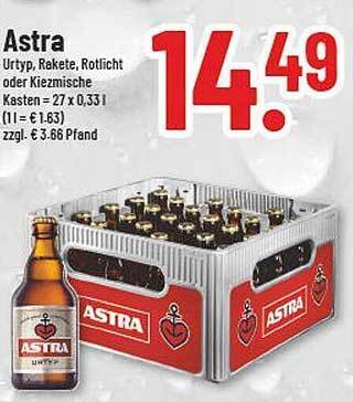 trinkgut Astra urtyp, rakete, rotlicht oder kiezmische kasten Angebot