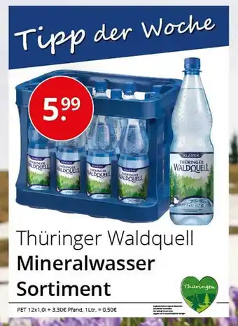 Sagasser Thüringer waldquell mineralwasser sortiment Angebot