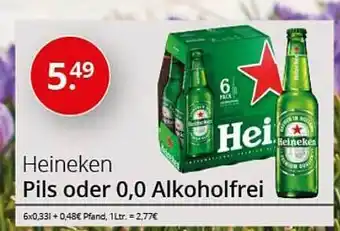 Sagasser Heineken pils oder 0,0 alkoholfrei Angebot