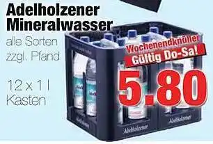 Edeka Scherer Adelholzener mineralwasser Angebot