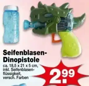 Krümet Sonderposten Seifenblasen Dinopistole Angebot