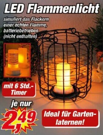 Posten Börse LED Flammenlicht Angebot