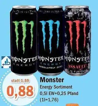 Aktiv Irma Monster energy Angebot