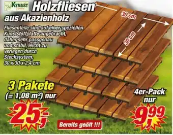 Posten Börse Kynast Holzfliesen aus Akazienholz Angebot