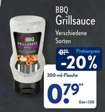 Aldi Nord BBQ Grillsauce 300ml Angebot