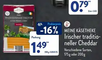 Aldi Nord Meine Kasetheke Irischer traditioneller Cheddar 175/200g Angebot