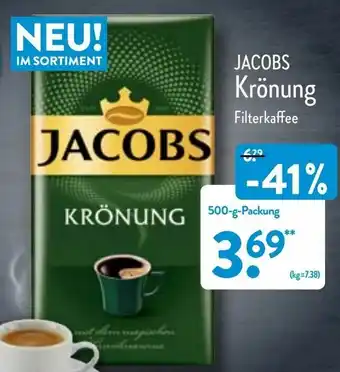 Aldi Nord Jacobs Kronung Kaffee 500g Angebot