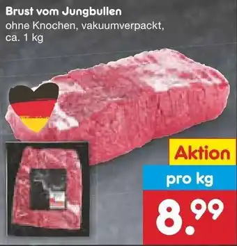 Netto Marken-Discount Brust vom Jungbullen 1 kg Angebot