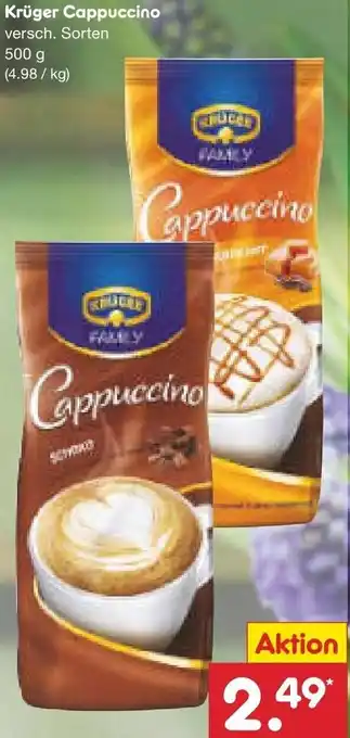 Netto Marken-Discount Krüger Cappuccino 500 g Angebot