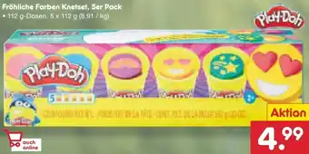 Netto Marken-Discount Play-Doh Fröhliche Farben Knetset, 5er Pack Angebot