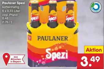 Netto Marken-Discount Paulaner Spezi 6x0,33 Liter Angebot