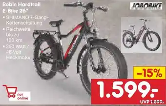 Netto Marken-Discount Jobobike Robin Hardtrail E-Bike 26" Angebot