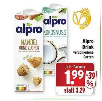 Wasgau Alpro drink Angebot