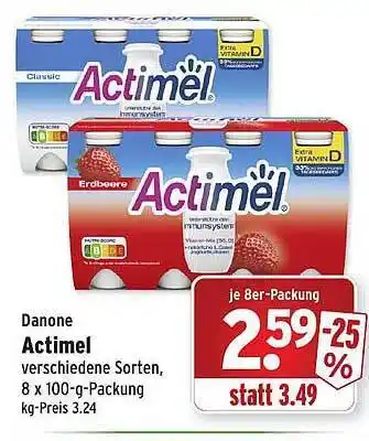 Wasgau Danone actimel Angebot