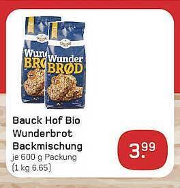 akzenta Bauck hof bio wunderbrot backmischung Angebot