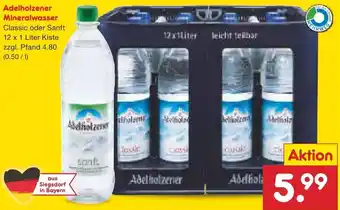 Netto Marken-Discount Adelholzener Mineralwasser 12x1 Liter Kiste Angebot