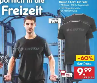 Netto Marken-Discount Lotto Herren T-Shirt, 2er Pack Angebot