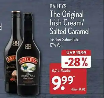 Aldi Nord Baileys the original irish cream oder salted caramel Angebot