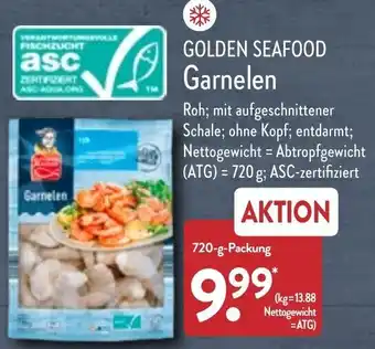 Aldi Nord Golden Seafood Garnelen 720 g Packung Angebot