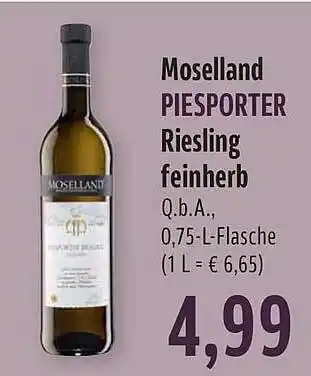 BUNGERT Moselland piesporter riesling feinherb Angebot