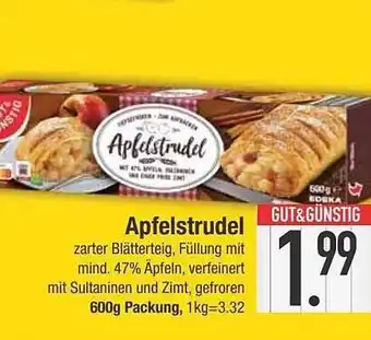 E-Center Gut & günstig apfelstrudel Angebot