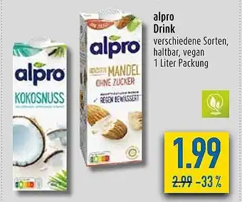 diska Alpro drink Angebot