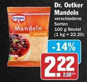 Hit Dr oetker mandeln Angebot