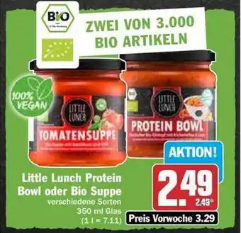 Hit Little lunch protein bowl oder bio suppe Angebot