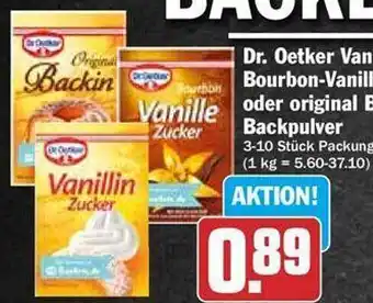 Hit Dr oetker vanille bourbon-banille oder original backin backpulver Angebot