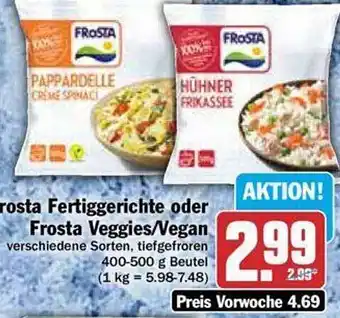 Hit Frosta fertiggerichte oder frosta veggies oder vegan Angebot