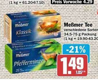 Hit Meßmer tee Angebot