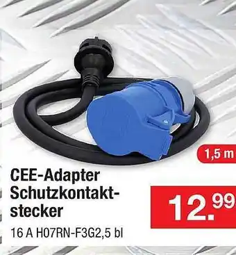 Zimmermann Cee-adapter schutzkontaktstecker Angebot