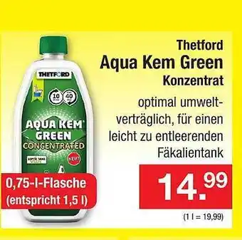 Zimmermann Thetford aqua kem green konzentrat Angebot