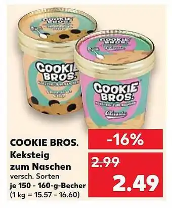 Kaufland Cookie bros. keksteig zum nachen Angebot