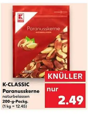 Kaufland K-classic paranusskerne Angebot