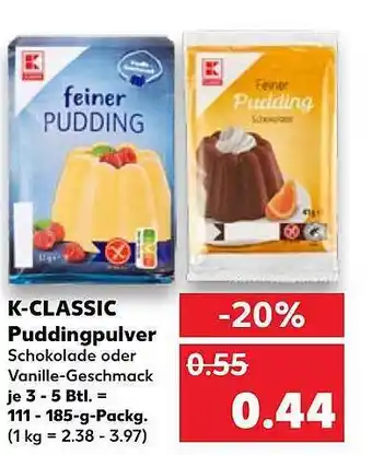 Kaufland K-classic puddingpulver Angebot