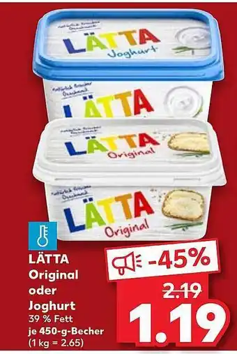Kaufland Lätta original oder joghurt Angebot