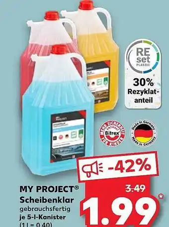 Kaufland My project scheibenklar Angebot