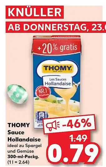 Kaufland Thomy sauce hollandaise Angebot