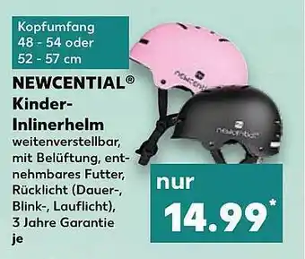 Kaufland Newcential kinder-inlinerhelm Angebot