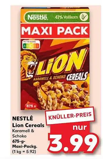 Kaufland Nestlé lion cereals Angebot