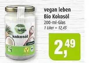 Markant Vegan leben bio kokosöl Angebot
