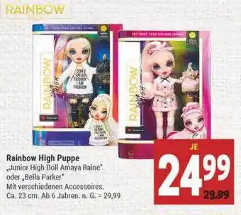 Marktkauf Rainbow high puppe Angebot