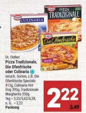 Marktkauf Dr. oetker pizza tradizionale, die ofenfrische oder culinaria Angebot