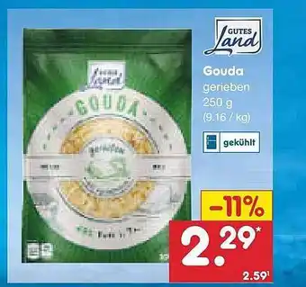 Netto Marken-Discount Gutes land gouda gerieben Angebot