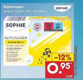 Netto Marken-Discount Slipeinlagen sophie Angebot