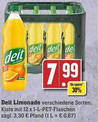 Scheck-in-Center Deit limonade Angebot