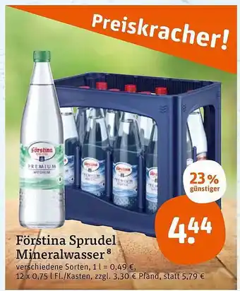 tegut Förstina sprudel mineralwasser Angebot